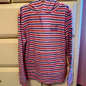 Vineyard Vines striped pullover hoodie. NWT